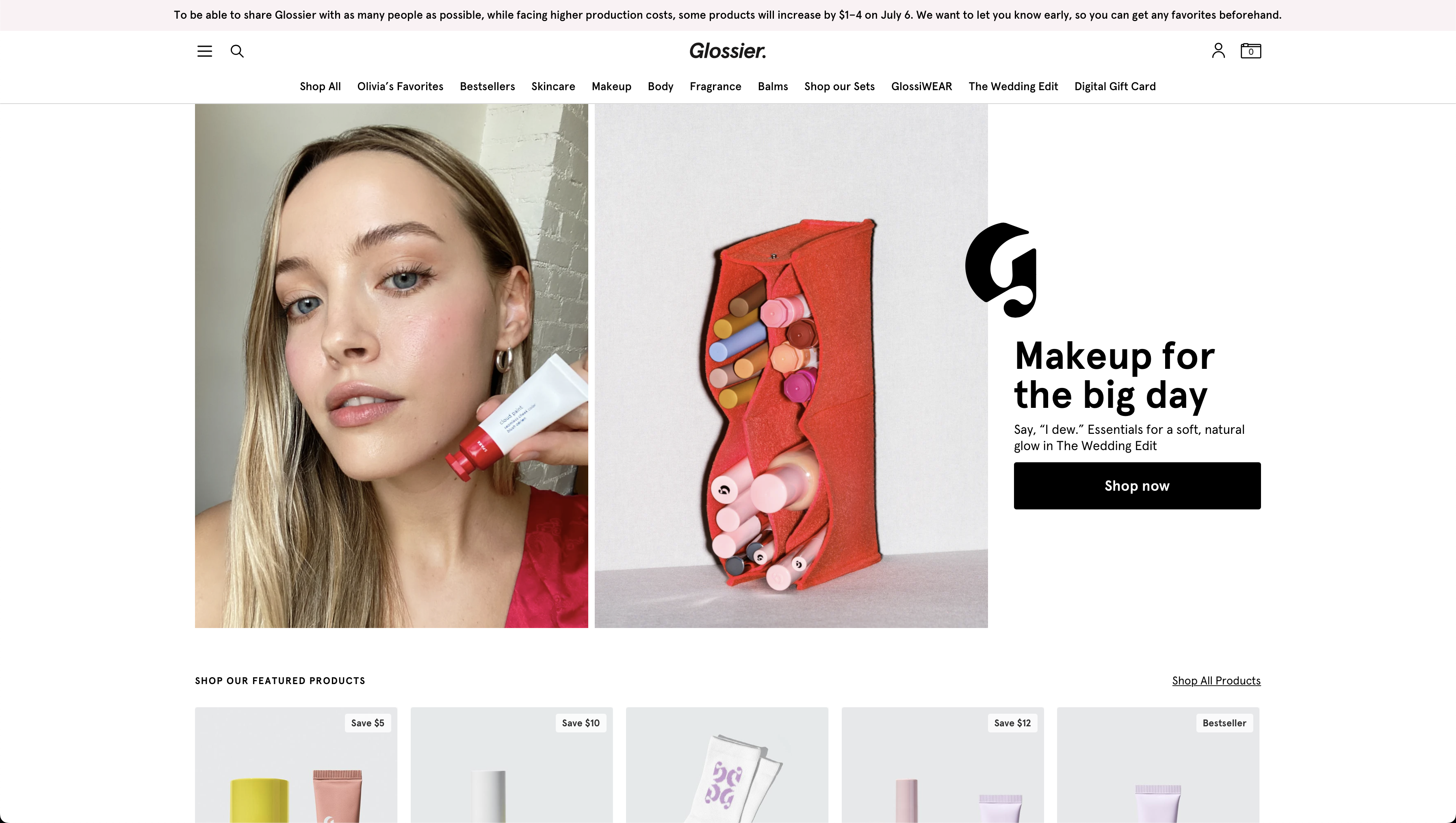 glossier