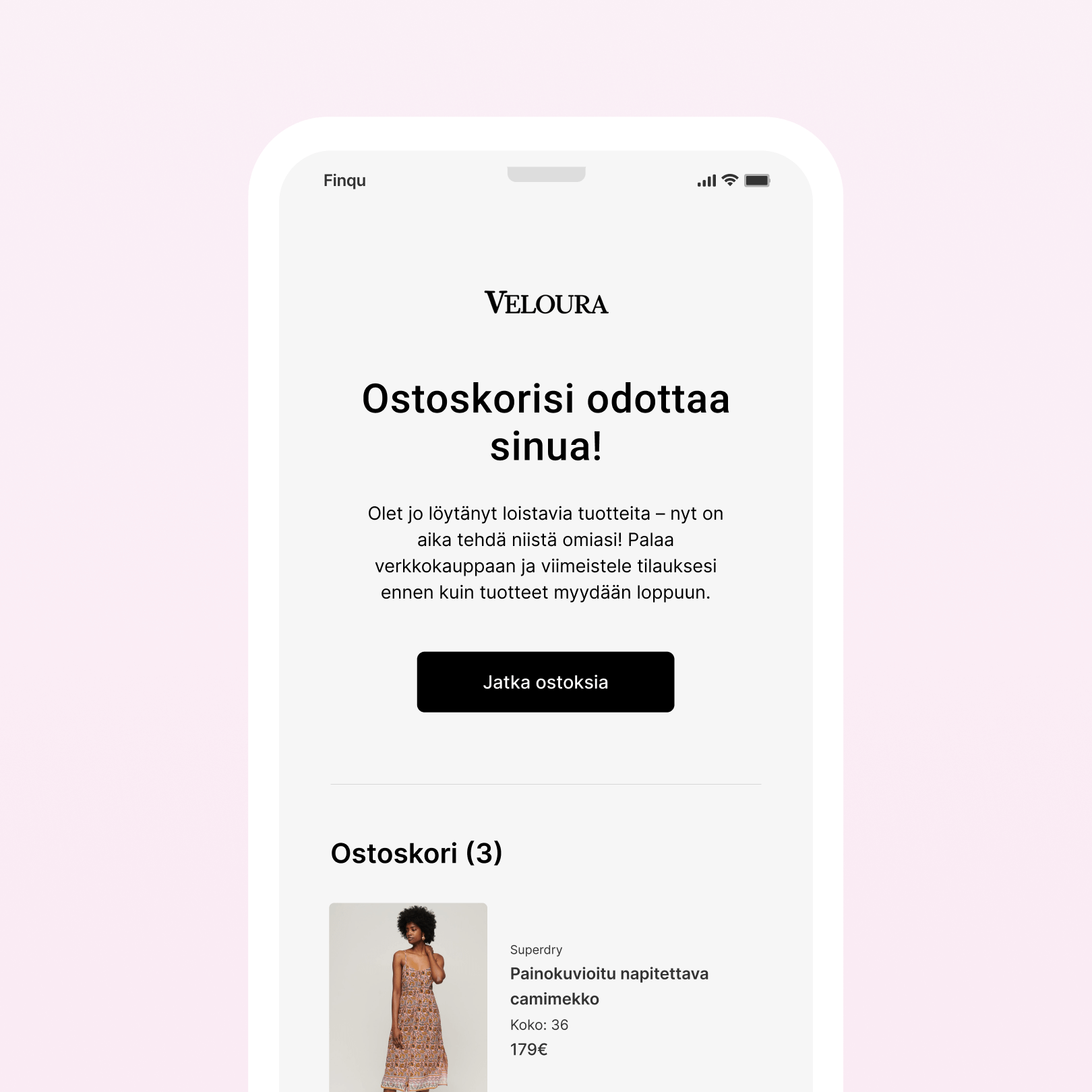 automaattiset-viestit-ostoskorin-pelastaja-veloura