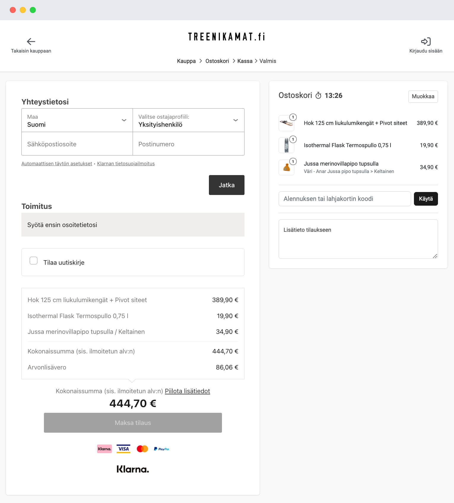 klarna-checkout-fi-treenikamat