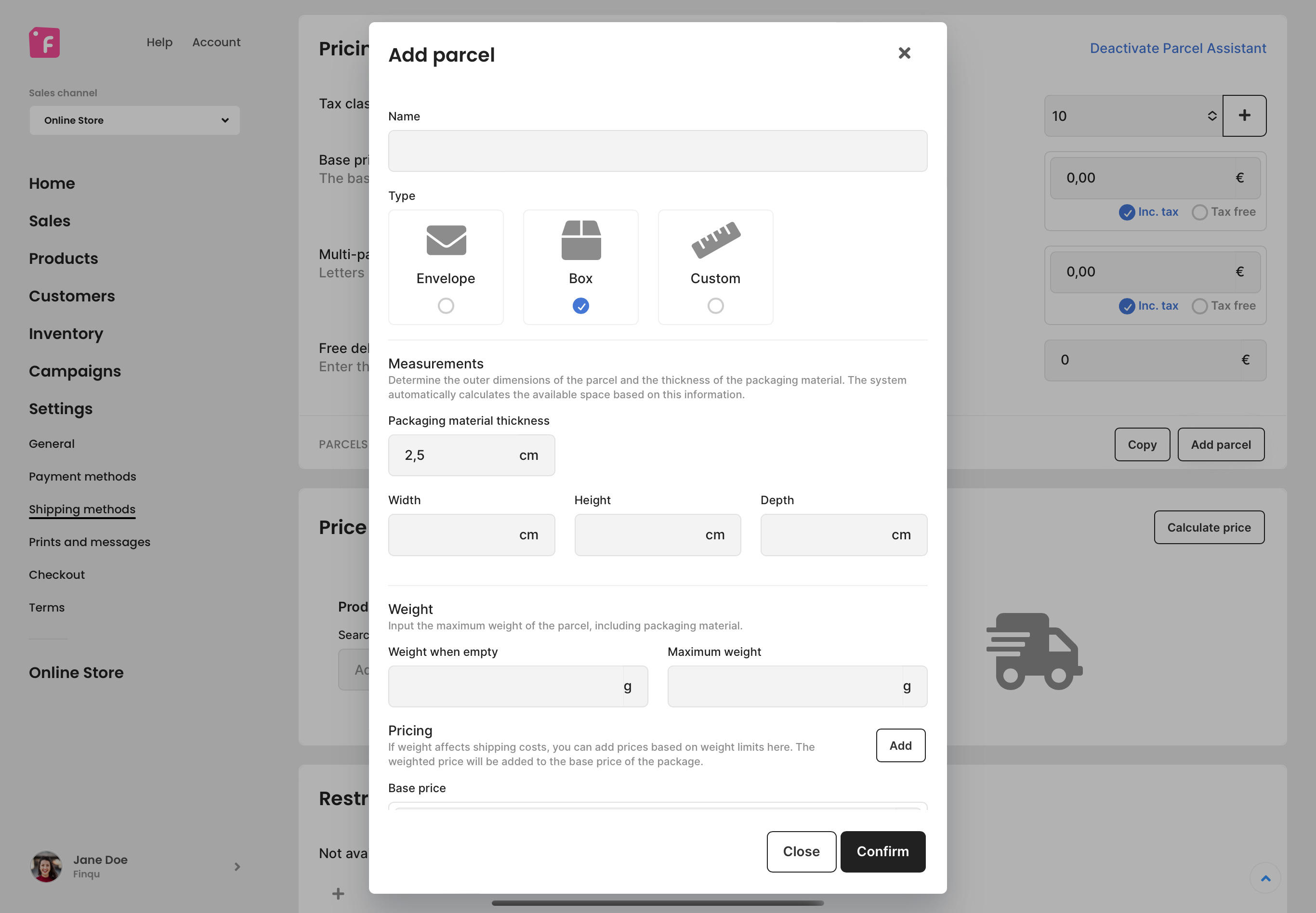 parcel-assistant-configuration